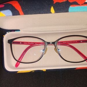 Vera Bradley Eyeglasses Havana Rose HRS 5215135 and Case FRAMES ONLY